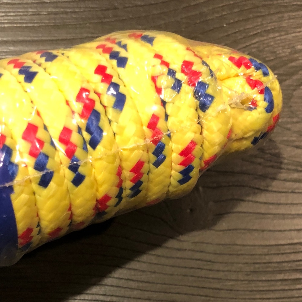 Braided Utility Rope 50 Ft Yellow - Durable Multi-Purpose Rope - Picture 6 of 7